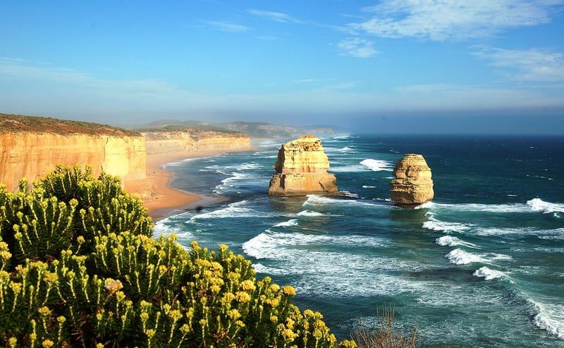 Cycling on Great Ocean Road, Australia